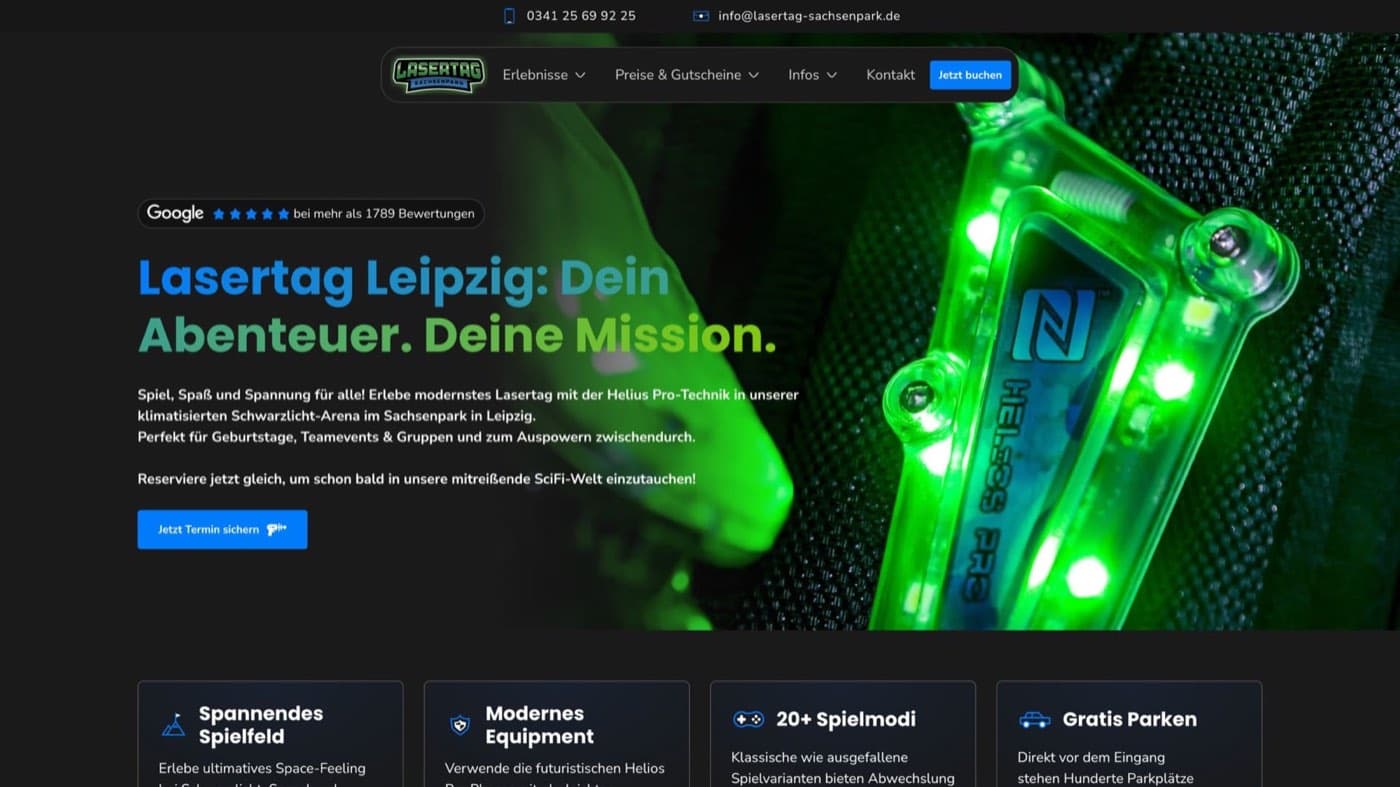 Lasertag Sachsenpark Leipzig